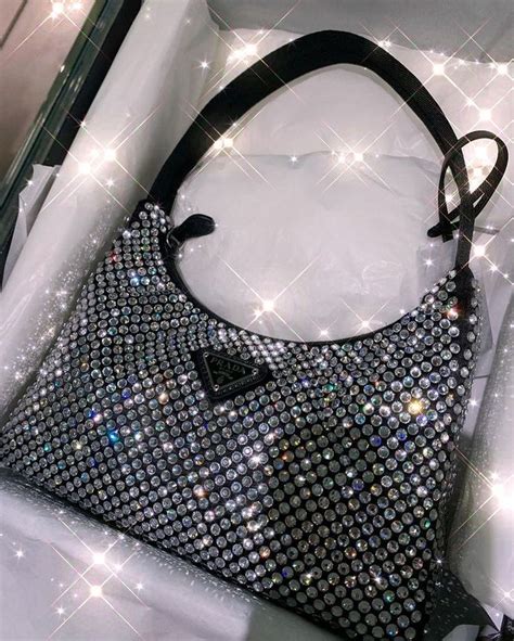 glitter prada bag|Prada sparkly bag.